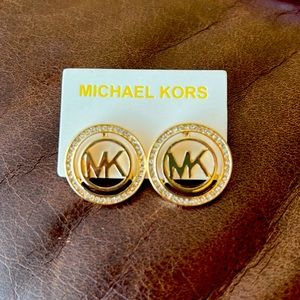 Michael Kors Gold-Tone Brass Earring. NEW with tag.